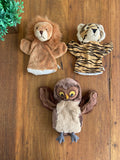 Kit 3 Fantoche Pelúcia Animais 25 cm Let´s Play