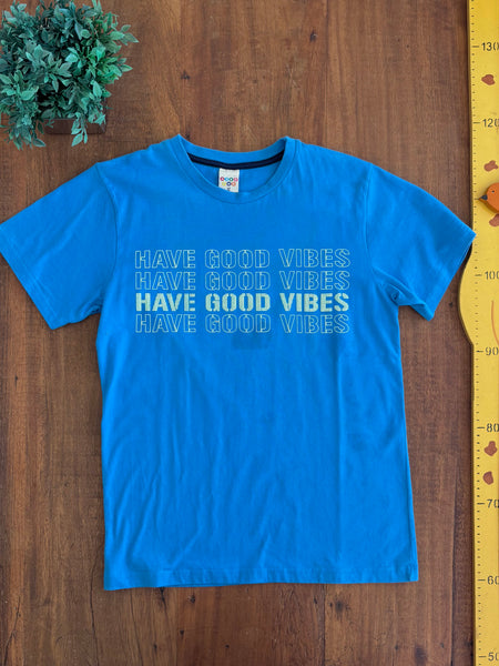 Camiseta Infantil Azul Have Fun TAM 12 Anos