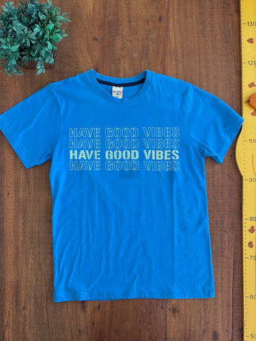 Camiseta Infantil Azul Have Fun TAM 12 Anos