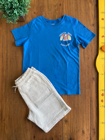 Conjunto Camiseta e Bermuda Carter's TAM 7-8 Anos