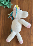 Unicórnio Crochê Amigurumi 48 cm Cabeça aos Pés