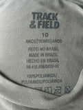 Camiseta Infantil Dry Fit Track & Field TAM 10 Anos