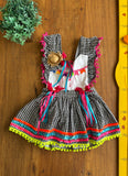 Vestido Festa Junina Xadrez TAM 2/3 Anos