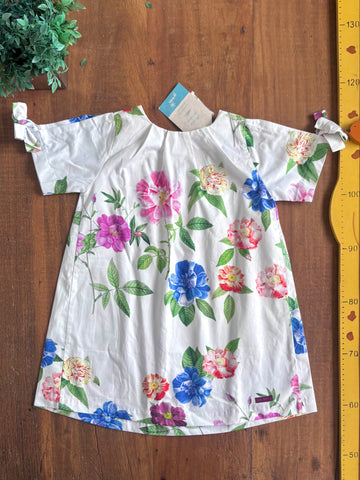 Vestido Infantil Green Floral TAM 6 Anos