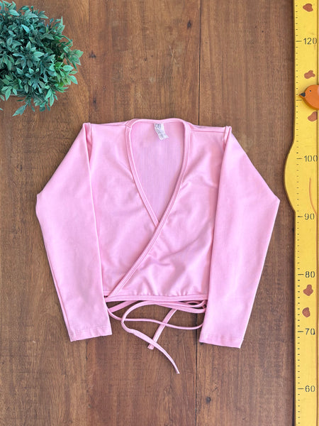 Casaquinho Bolero Ballet Infantil Rosa TAM 8 a 10 Anos