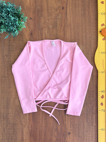 Casaquinho Bolero Ballet Infantil Rosa TAM 8 a 10 Anos