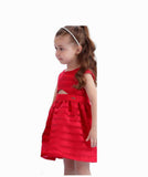 Vestido Mon Sucré Infantil Vermelho Festa com Fechamento em Zíper TAM 6 Anos