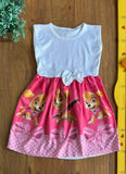 Vestido Patrulha Canina Sky Rosa TAM 6 Anos