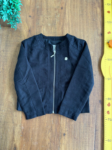 Jaqueta Infantil Mundi Camurça Preta TAM 6 Anos