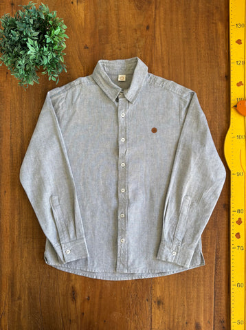 Camisa Social Infantil 100% Algodao Um Mais Um TAM 10 Anos