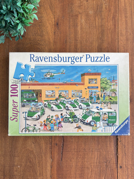 Quebra-cabeça Policia Ravensburger 100 peças TAM 49 x 36 cm