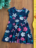 Vestido Hering Kids Azul Florido TAM 6 Anos