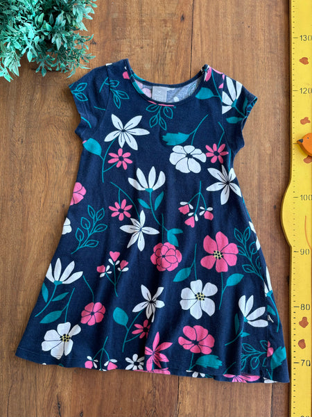 Vestido Hering Kids Azul Florido TAM 6 Anos