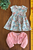Vestido Infantil Flanelado com Bolero Alakazoo TAM 1 Anos