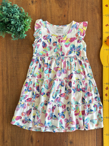 Vestido Infantil Fuzarka Borboletas TAM 5/6 Anos