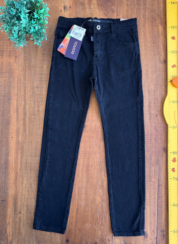 Calça Sarja Casual Youccie Preta Nova com Etiquetas TAM 10