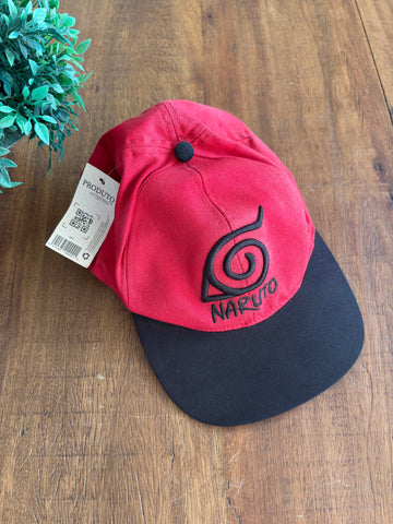 Boné Naruto Akatsuki Nuvem Bordado Aba Reta