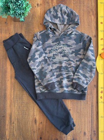 Conjunto Infantil Timberland Forrado Camuflado TAM 8 Anos