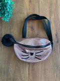 Bolsa Zara Gliter Gatinho 2 em 1 TAM 20 X 14 cm