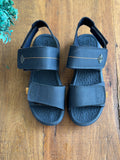 Sandalia Infantil Papete Klin Couro Azul Marinho TAM 35