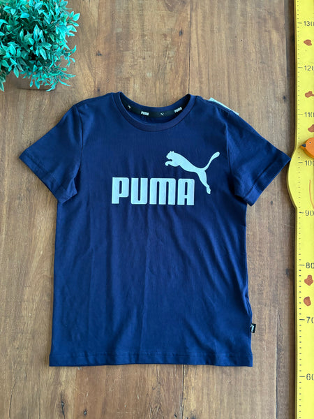 Camiseta Infantil Puma Azul Nova TAM 9/10 Anos