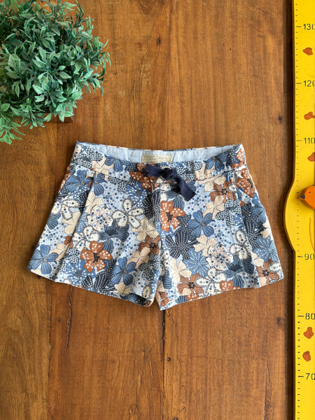 Shorts Zara Girls Alfaiataria Floral TAM 6 Anos 116 cm