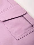 Calça Wide leg Sarja Lilas Breese Perfumaria TAM 14 Anos