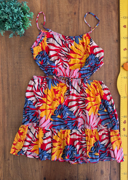 Vestido Infantil Detalhe Lateral TAM M 7 a 9 Anos