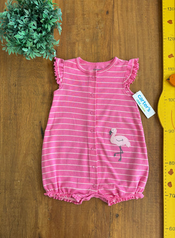 Romper Infantil Carter's Flamingo Novo TAM 12 Meses