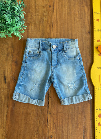 Bermuda V10 Jeans Infantil Ajuste Interno TAM 4 Anos