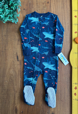 Macacão Carter's Novo Infantil Peixes TAM 12 Meses