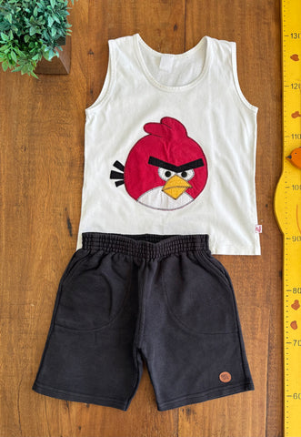 Conjunto Infantil Angry Birds TAM 6 Anos