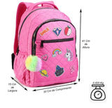 Mochila Unicórnio Infantil Escolar Seanite TAM 41 X 30 cm