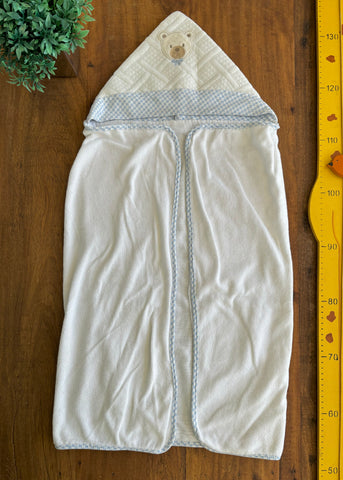 Toalha de Banho Bebê Provençal com Touca Hug | TAM 87 x 88 cm