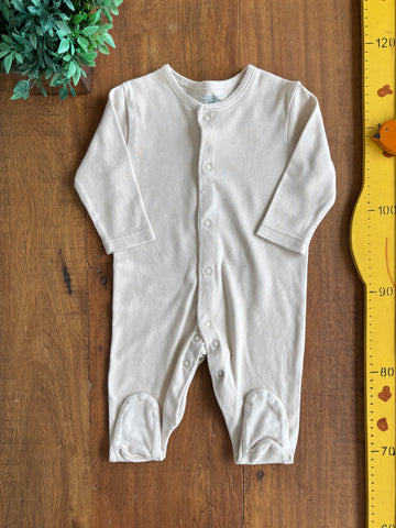 Macacão de Bebê Bege Primark TAM 3 a 6 Meses 65 cm