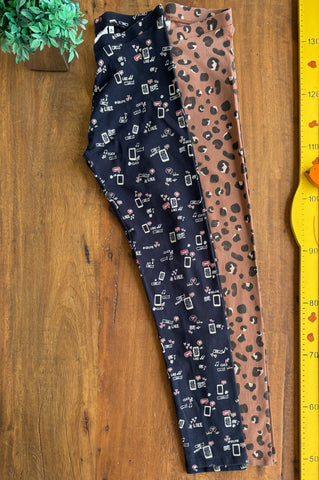 Calça Legging Zara Estampada | Roupa Infantil para Menina Zara Usado TAM 13-14 Anos