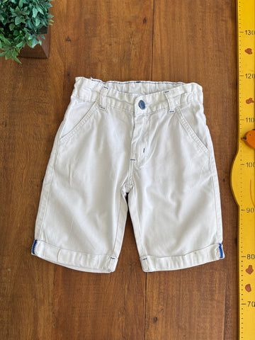 Bermuda Brim Branca Chicote Jeans Wear TAM 6 Anos