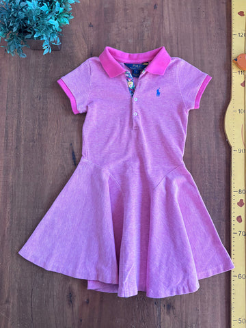 Vestido Infantil Ralph Lauren Rosa TAM 5 Anos