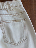 Calça Infantil Sarja White Hering Kids Off White TAM 11 - 12 Anos