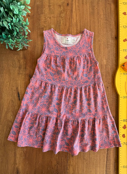 Vestido Infantil Póim Estampa TAM 3-4 Anos