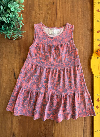 Vestido Infantil Póim Estampa TAM 3-4 Anos