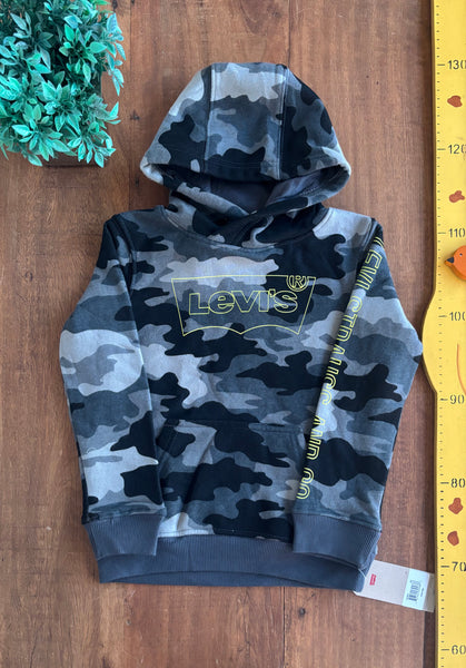 Moletom Infantil Levi's Camuflado Novo Original TAM 4-5 Anos