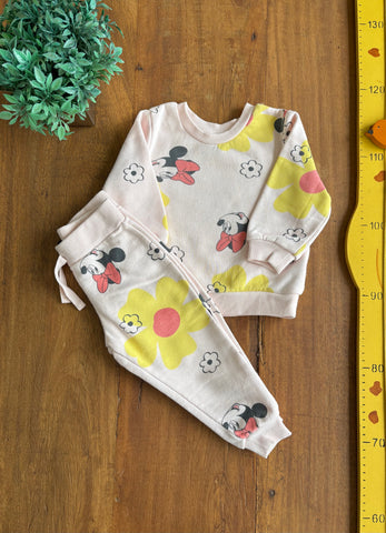 Conjunto Moletom Disney Minie Primark TAM 9 a 12 Meses