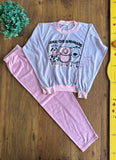 Pijama Infantil Inverno Carolina Confecções TAM 8 Anos
