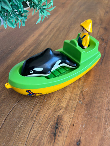 Barco de Pesca com Baleia Playmobil - Sunny Brinquedos