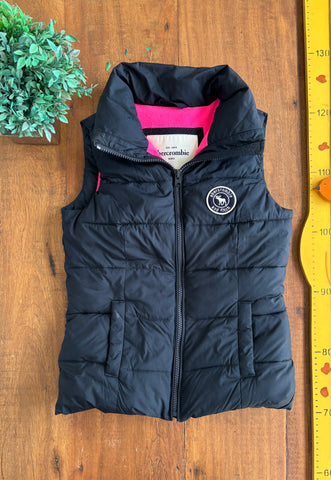 Colete Puffer Abercrombie Feminino TAM 8 a 10 Anos