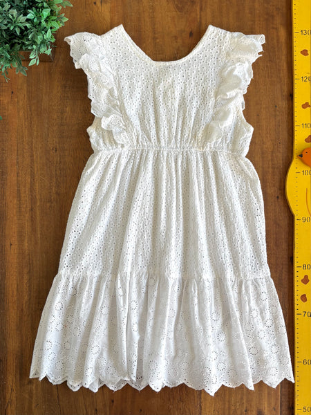 Vestido Branco Infantil Lese Fuzarka TAM 11/12 anos (152 cm)