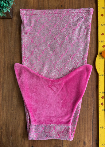 Cobertor Infantil Cauda De Sereia Rosa TAM 1.25 X 55 cm