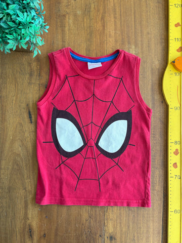 Camiseta Regata Homem Aranha Marvel TAM 4 Anos