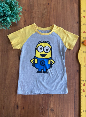 Camiseta Infantil Interativa Minions Meu Malvado Favorito TAM 6 Anos